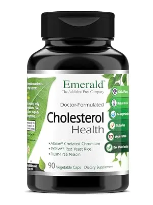 Emerald Laboratories Cholesterol Vegetable Caps 90 - cholesterol health vitamin supplement bottle image