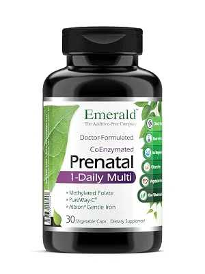 Emerald Laboratories CoEnzymated Prenatal 1-Daily Multi 30 Vegetable Caps - product information 2