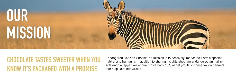 Endangered Species Chocolate Oat Milk + Dark Chocolate 55% Cocoa 3 oz (85 g) - Candy Bar Oat Milk Dark Chocolate % Cocoa Fair Trade Non GMO Vegan Kosher Candy Bar Premium