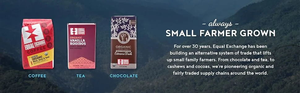 Equal Exchange Organic Coffee Breakfast Blend Whole Bean 2 lb (907 g) - small farmer