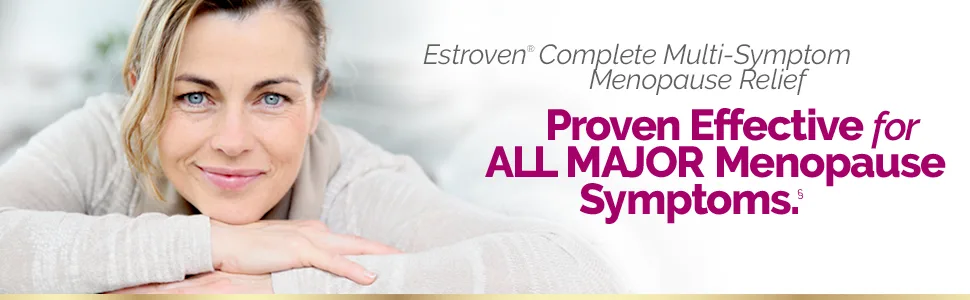 Estroven Complete Menopause Relief 28 Vegetarian Caplets - Estroven Complete Multi-Symptom Menopause Relief