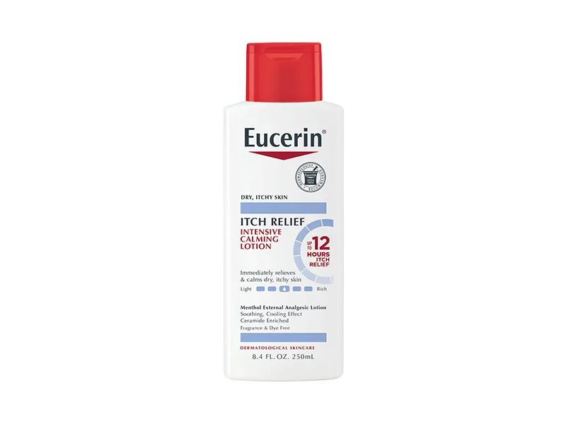 Eucerin Itch Relief Intensive Calming Lotion  8.4 fl oz (250 ml) - eucerin Itch Relief Intensive Calming Lotion, body lotion, itchy skin