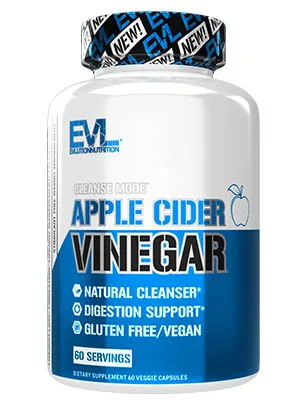 EVLution Nutrition Apple Cider Vinegar 60 Veggie Capsules - apple cider