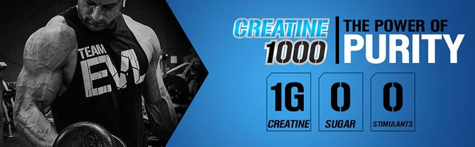EVLution Nutrition Creatine1000 1000 mg 120 Veggie Capsules - creatine