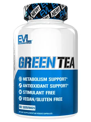 EVLution Nutrition Green Tea 60 Veggie Capsules - green tea