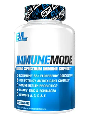 EVLution Nutrition ImmuneMode Broad Spectrum Immune Support 30 Veggie Capsules - immune