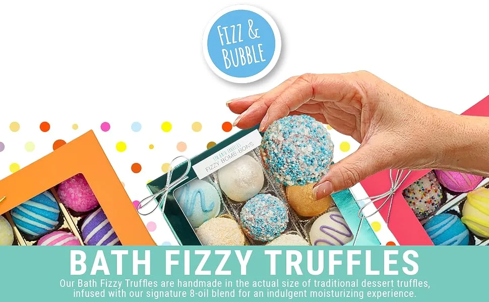 Fizz & Bubble Spa Bath Truffles Fizzy Bomb-Bons 12 oz (340 g) - Fizz & Bubble