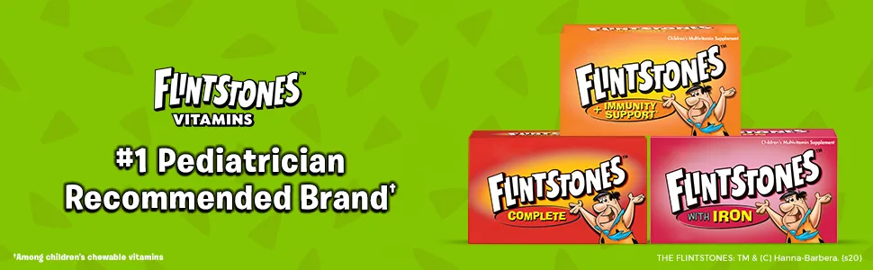 Flintstones Children's Multivitamin with Iron Fruit Flavors 60 Chewable Tablets - Flintstones Chewables