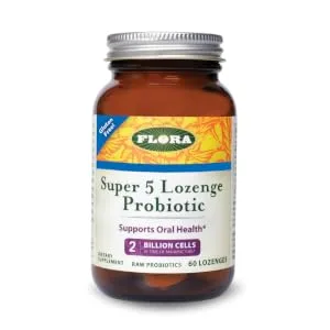 Flora Super 5 Lozenge Probiotic 2 Billion Cells 60 Lozenges - Super 5 Probiotic
