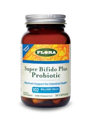 Flora Super Bifido Plus Probiotic 102 Billion Cells 30 Capsules - Super Bifido Plus Probiotic