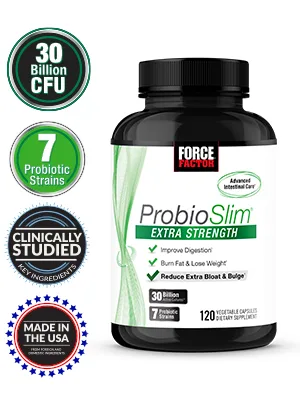 Force Factor ProbioSlim Extra Strength 30 Billion CFU 120 Capsules - probioslim extra strength probiotic slim force factor 30 billion cfu 7 strain probiotics for women