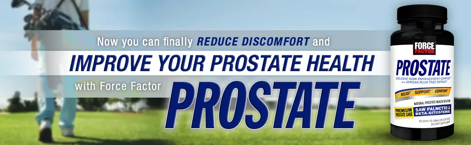 Force Factor Prostate Natural Prostate Health Solution 60 Easy-To-Swallow Softgels - Alleviate Nighttime Urination, Fully Empty Your Bladder, Promote Normal Prostate Size