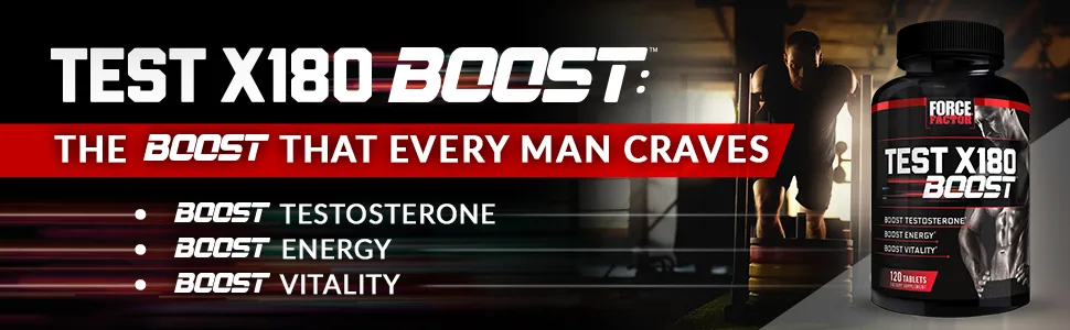 Force Factor Test X180 Boost Male Testosterone Booster 120 Tablets - test x180 boost testosterone booster force factor
