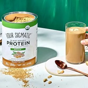 Four Sigmatic Plant-Based Protein with Superfoods Peanut Butter 1.32 lbs (600 g) - protein