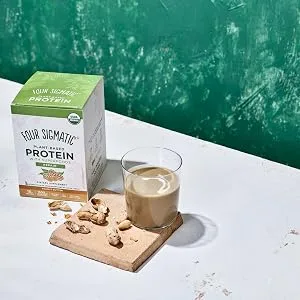 Four Sigmatic Plant-Based Protein with Superfoods Peanut Butter 10 Packets 1.41 oz (40 g) Each - protein
