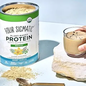 Four Sigmatic Plant-Based Protein with Superfoods Sweet Vanilla 1.32 lbs (600 g) - protein