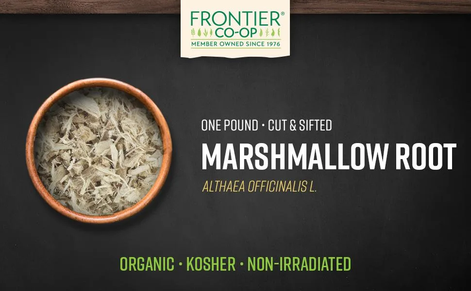 Frontier Natural Products Organic Cut & Sifted Marshmallow Root 16 oz (453 g) - Frontier Co-op Marshmallow Root