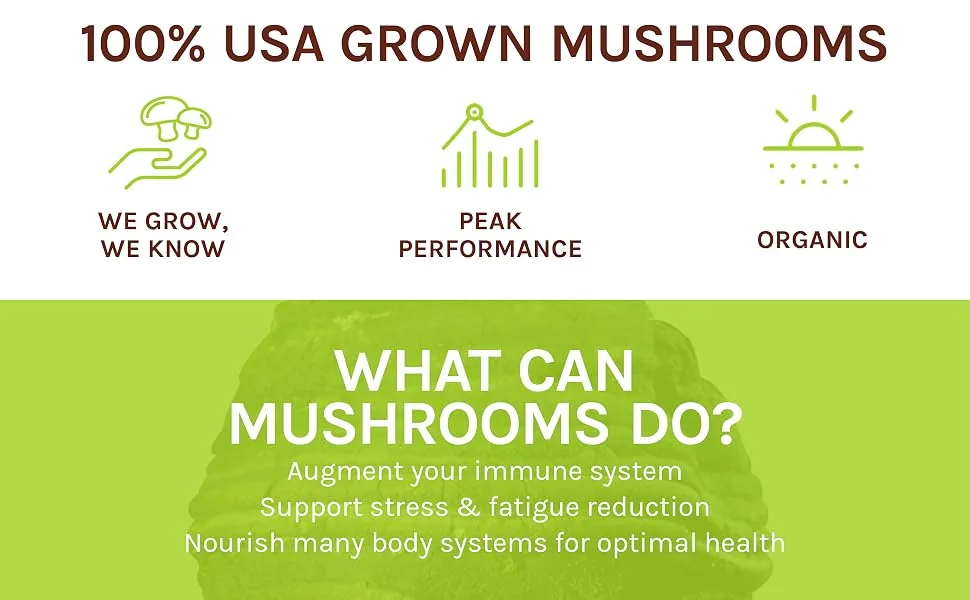 Fungi Perfecti Agarikon 60 Veggie Caps - 100% USA grown mushrooms
