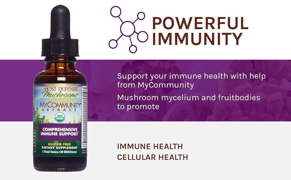 Fungi Perfecti MyCommunity Extract 1 fl oz (30 ml) - Powerful immunity