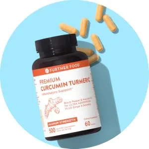 Further Food Premium Curcumin Turmeric Maximum Strength 500 mg 60 Capsules - curcumin pills