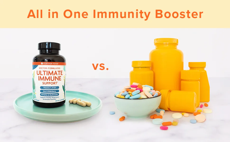 Further Food Ultimate Immune Support 120 Capsules - All in one Immunity