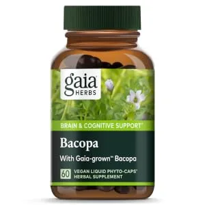 Gaia Herbs Bacopa 60 Vegan Liquid Phyto-Caps - gaia herbs bacopa brain support
