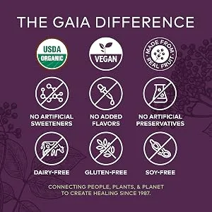 Gaia Herbs Black Elderberry Extra Strength Immune Support Gummies 80 Vegan Gummies - product information 2