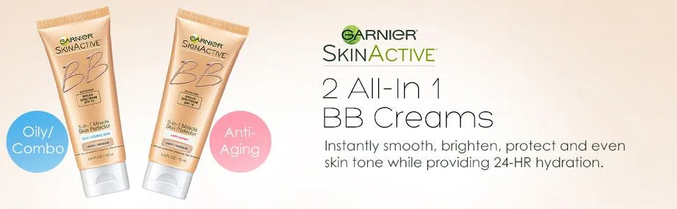 Garnier SkinActive 5-in-1 Miracle Skin Perfector BB Cream Anti-Aging Light/Medium 2.5 fl oz (75 ml) - product information 1