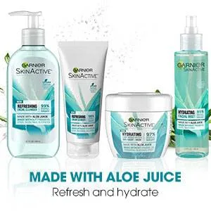 Garnier SkinActive Refreshing Facial Cleanser with  Aloe Juice 6.7 fl oz (200 ml) - Garnier