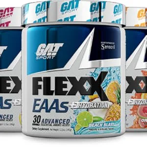 GAT Flexx EAAs + Hydration Orange Guava 12.2 oz (345 g) - Flexx Eaas Bottles
