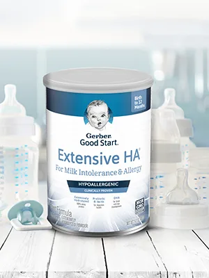 Extensive HA Baby Formula - Stage 1: Formula for Cow’s Milk Protein Allergy, 14.1 Ounces (Packaging May Vary) - Gerber Good Start Extensive HA Formula is made for babies with cow’s milk protein allergy (CPMA).