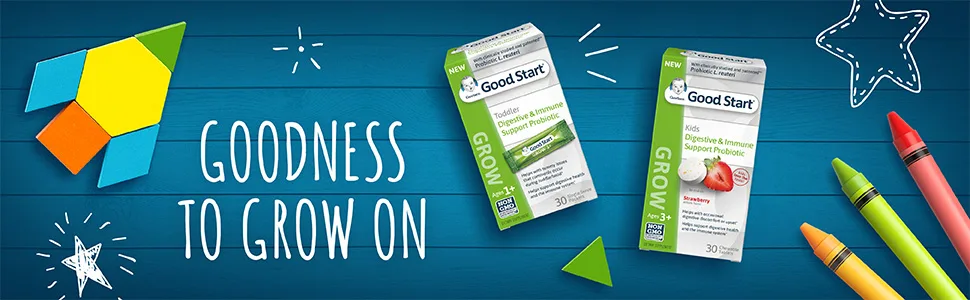 Gerber Good Start Grow  Toddler Digestive & Immune Support Probiotic  Ages 1+ 30 Single Serve Packets - Goodness to grow on