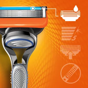 Gillette Fusion5 Proshield Chill 4 Cartridges - Lubrication Strip