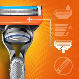 Gillette Fusion5 Proshield Chill 4 Cartridges - Microfins