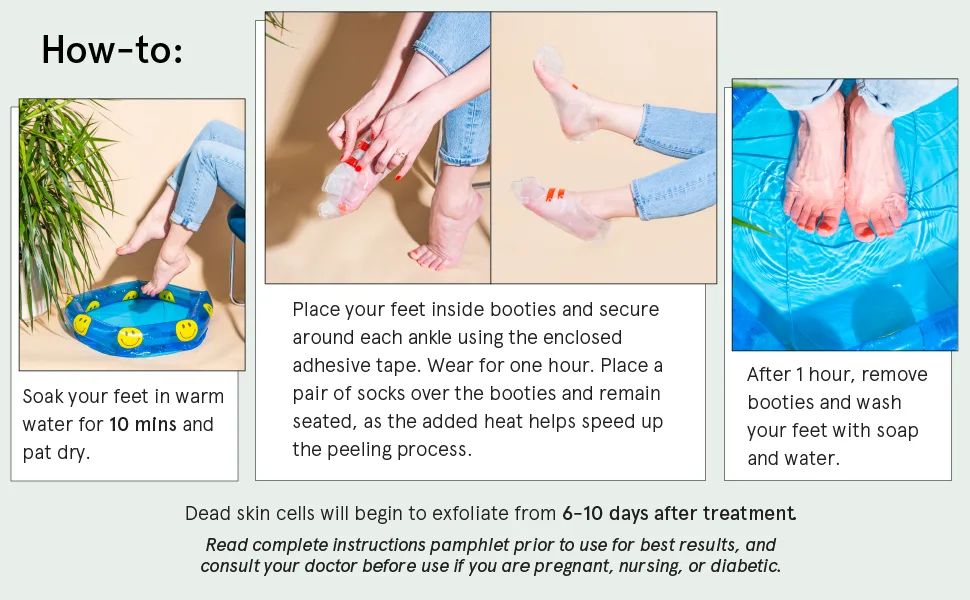 Grace & Stella Dr. Pedicure Foot Peeling Mask Original 1 Pair 1.5 fl oz (45 ml) - foot mask