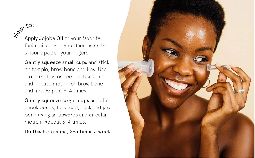 Grace & Stella Facial Cupping Set 0.36 lbs - facial cupping set