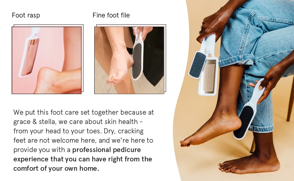 Grace & Stella Foot Files Set 0.42 lbs - foot file set