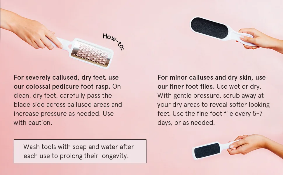 Grace & Stella Foot Files Set 0.42 lbs - foot file set