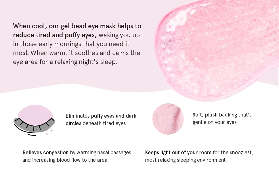 Grace & Stella Gel Bead Eye Mask 8 fl oz (236 ml) - sleep eye mask