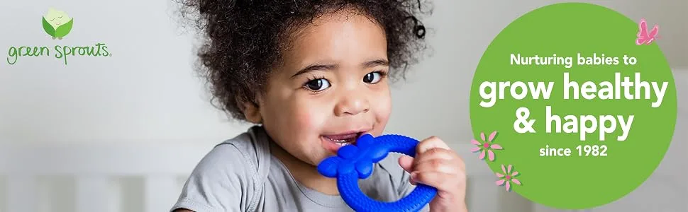 Green Sprouts Molar Teether 12+ Months Aqua 1 Teether - green sprouts