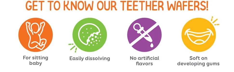 Happy Family Organics Organic Teether Crackers Mango & Pumpkin with Amaranth 12 Packs 0.14 oz (4 g) Each - Benefits of our Teether Wafers
