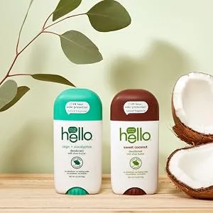 Hello Deodorant with Shea Butter Fragrance Free 2.6 oz (73 g) - Hello Deodorant