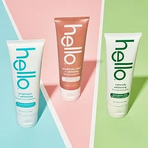 Hello Sensitivity Relief Fluoride Toothpaste Soothing Mint with Coconut Oil 4 oz (113 g) - adult toothpaste