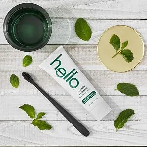 Hello Sensitivity Relief Fluoride Toothpaste Soothing Mint with Coconut Oil 4 oz (113 g) - Hello, Adult Toothbrush