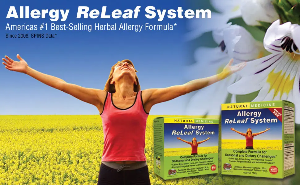 Herbs Etc. Allergy ReLeaf System 2 Bottles 60 Softgels/Tablets - Allergies