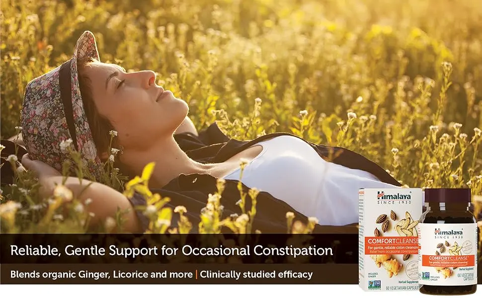 Himalaya Comfort Cleanse 60 Vegetarian Capsules - head