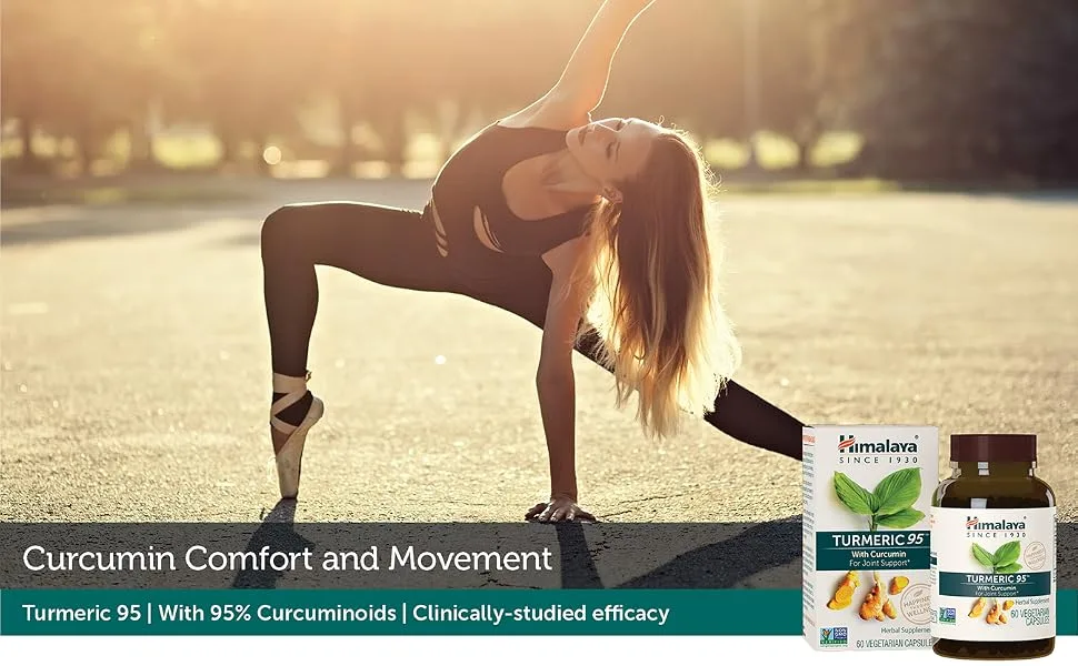 Himalaya Turmeric 95 with Curcumin 60 Vegetarian Capsules - header