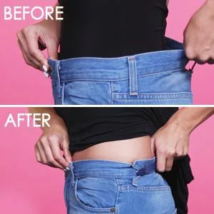 Hollywood Fashion Secrets Hip Hugger Strap Black 1 Elastic Band - Great For All Nail Types