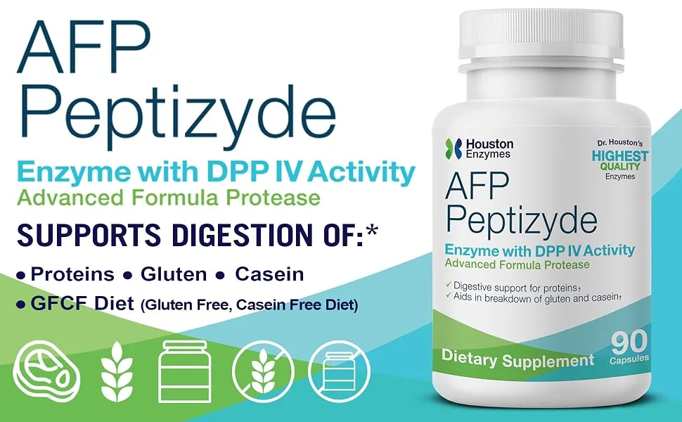Houston Enzymes AFP Peptizyde 90 Capsules - product information 4