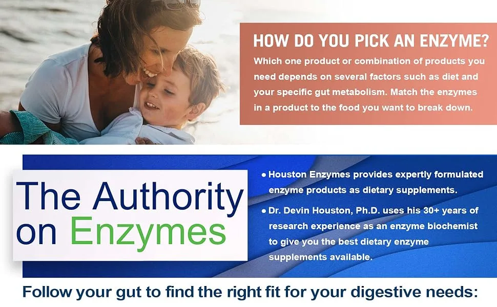 Houston Enzymes TriEnza Enzyme For Digestive Intolerances 180 Capsules - product information 7